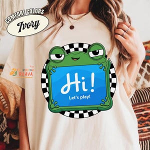 Retro Disneyland Toy Story 5 Checkered Comfort Colors Shirt, Disneyland All Characters Shirt, Lilypad Woody Buzz Disneyland Trip Shirt image 5