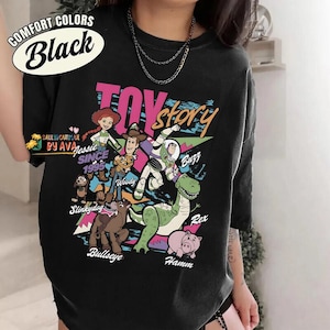 Disneyland Toy Story 1995 Retro Comfort Colors Shirt, Woody Buzz Lightyear Rex Tee, WDW Disneyland Family Vacation 2026 Trip, Pixar Fest image 1
