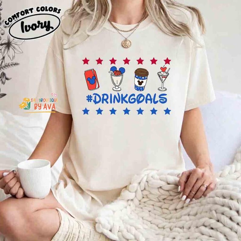 Mickey And Friends 4th Of July Snack Drinks Shirt, America Shirt, Happy Independence Day Shirt, 250 Years Celebration Shirt image 3