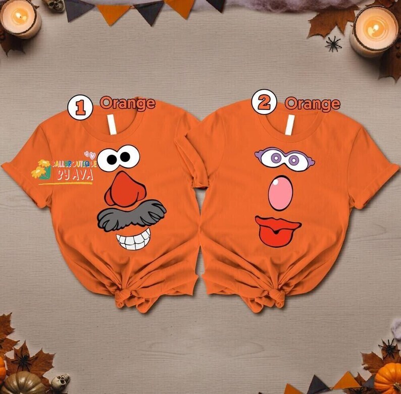 Potato Head Costume Couple Matching Shirt, Toy Story Halloween Costume, Potato Head Halloween, Disneyland Toy Story Halloween Party 2026 Tee image 3