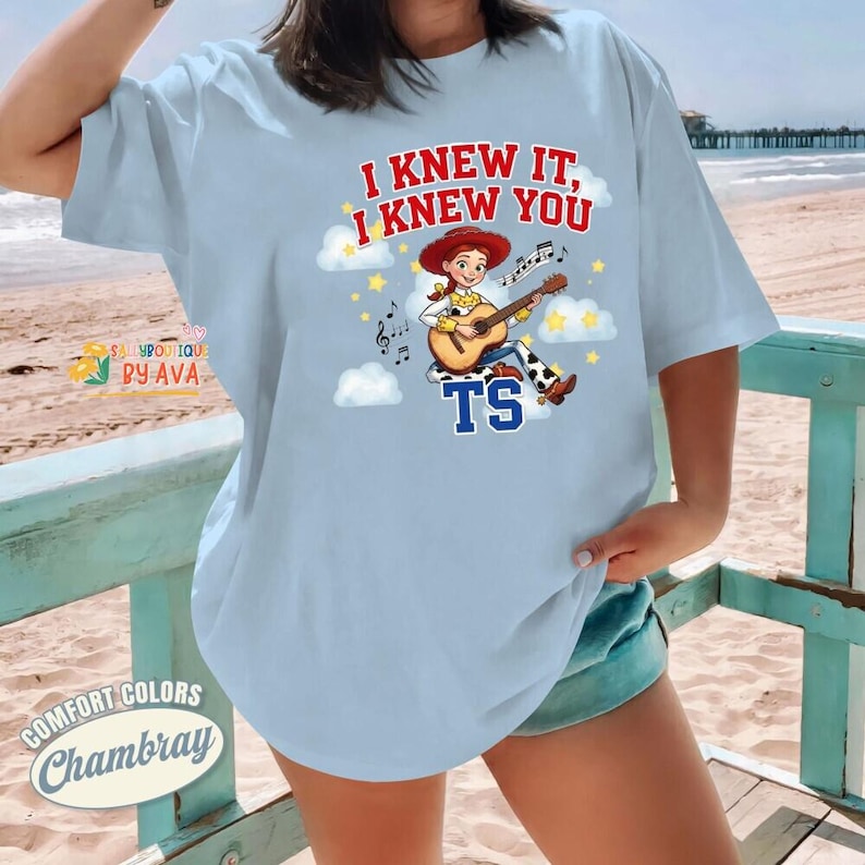 Disneyland Toy Story 5 I Knew It, I Knew You Music Shirt, Toy Story 5 Movie 2026, Jessie Toy Story 5 Inspired Shirt image 3