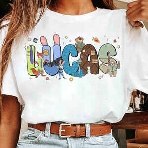 Custom Disneyland Zootopia 2 Characters Shirt, Judy Hopps Nick Wilde Gary DeSnake Tee ,Zootopia 2 Birthday, Disneyland Family Trip 2026 image 4