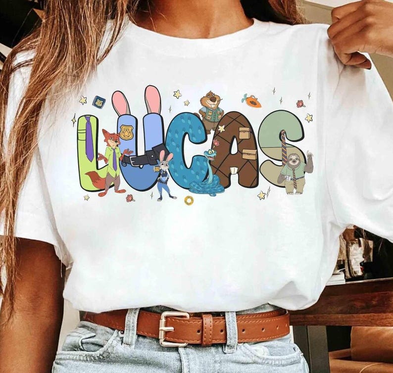 Custom Disneyland Zootopia 2 Characters Shirt, Judy Hopps Nick Wilde Gary DeSnake Tee ,Zootopia 2 Birthday, Disneyland Family Trip 2026 image 4