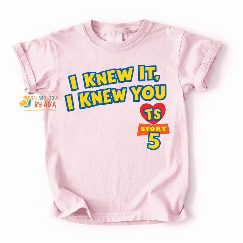 Disneyland Pixar Toy Story 5 I Knew It I Knew You Shirt, Toy Story 5 Inspired Shirt, I Knew It I Knew You Inspired Tshirt image 4