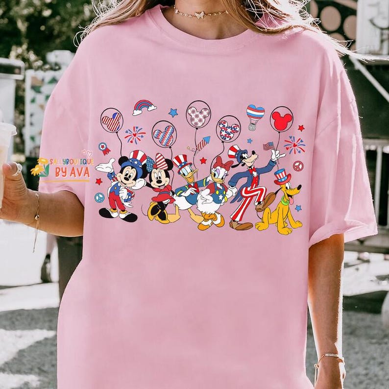 Mickey and Friends Disneyland 4th Of July Independence Day Shirt, America Shirt, Independence Day, Disneyland Patriotic 250 Years Shirts image 6