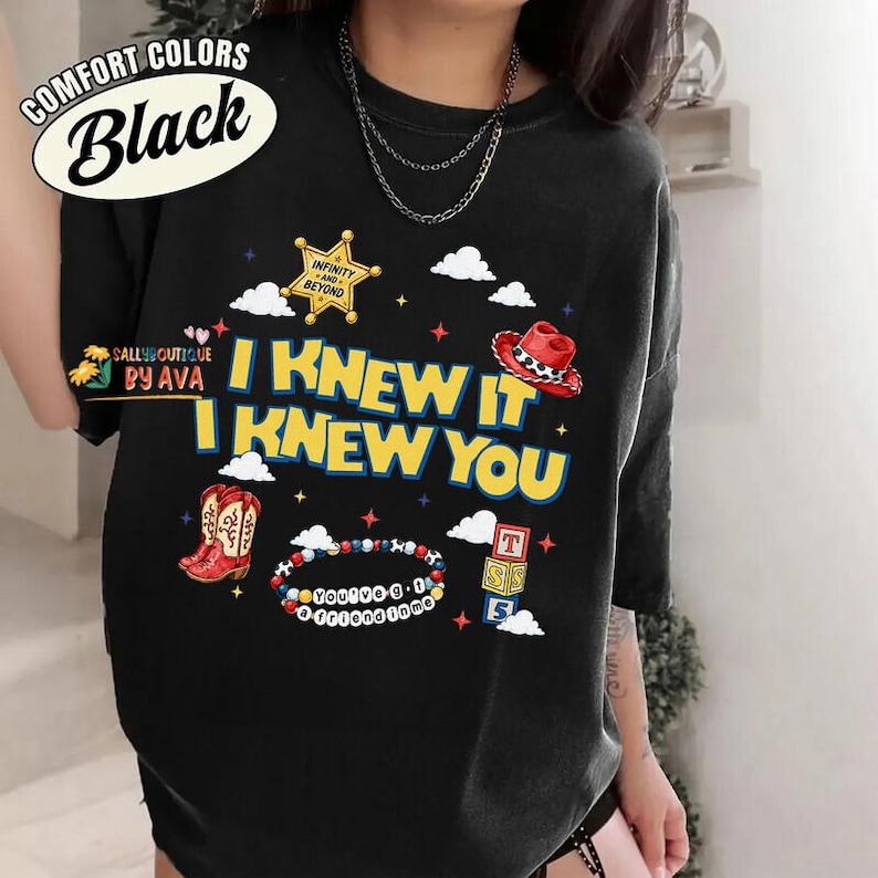 Chemise Je le savais, je savais que tu allais avoir 5 ans, chemise Toy Story 5, DisneylandToy Story 5 anniversaire, chemise anniversaire Toy Story image 4