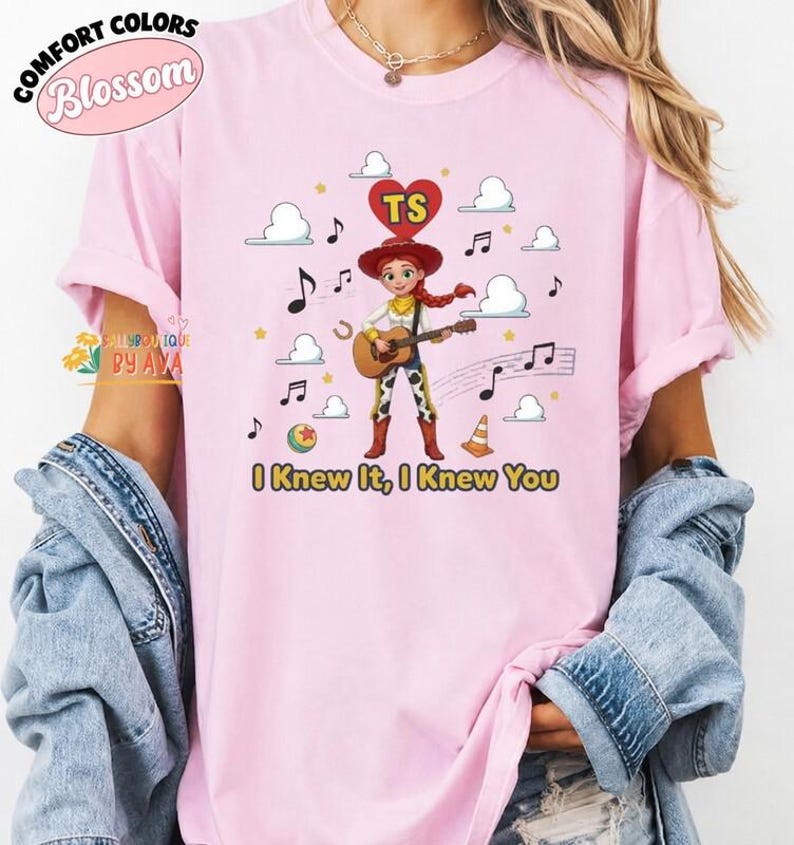 Disney Toy Story 5 I Knew It, I Knew You Music Shirt, Toy Story 5 Movie 2026, Jessie Toy Story 5 Inspired Shirt image 3