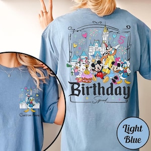 Custom All Disneyland Birthday Shirt, Best Birthday Ever, Disneyland Birthday Boy Girl, Birthday Squad, Mickey and Friends Birthday Trip Tee Bild 4