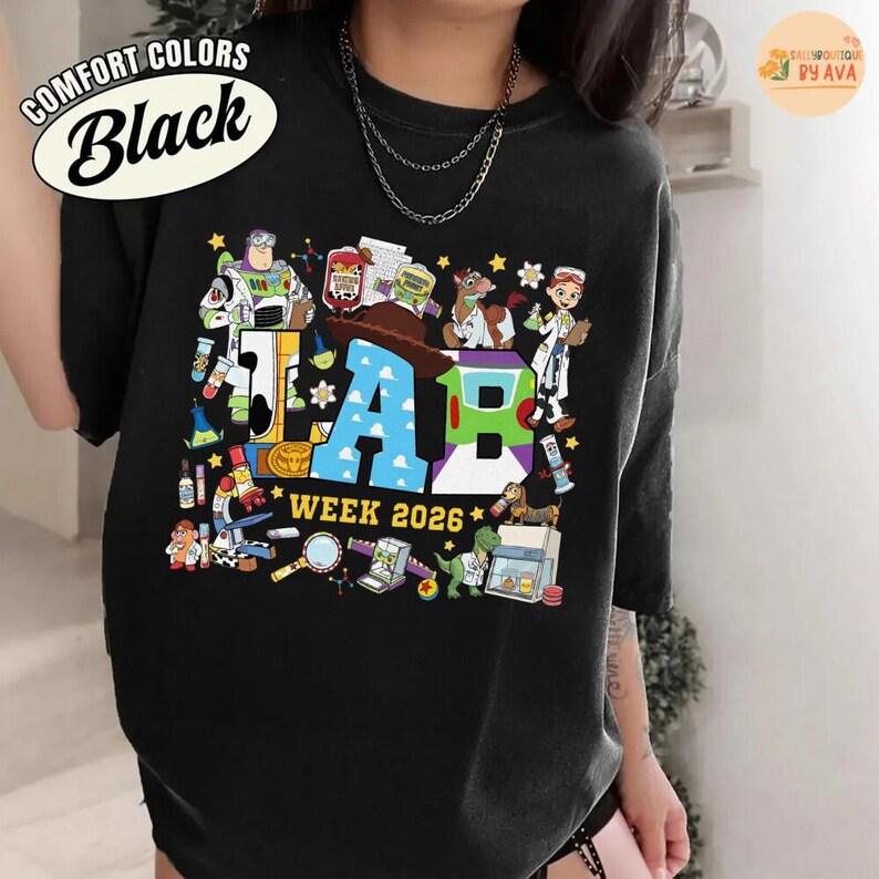 Disneyland Toy Story Lab Week 2026 Shirt, Buzz Lightyear Woody Lab Story, Lab Team Shirt, Phlebotomist Lab Assistant Clinical Laboratory image 2