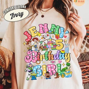 Custom Disneyland Toy Story Movie Birthday Family Shirt, Woody, Buzz, Jessie, Bo Peep, Rex Family Matching Birthday Shirt, Birthday Gifts image 2