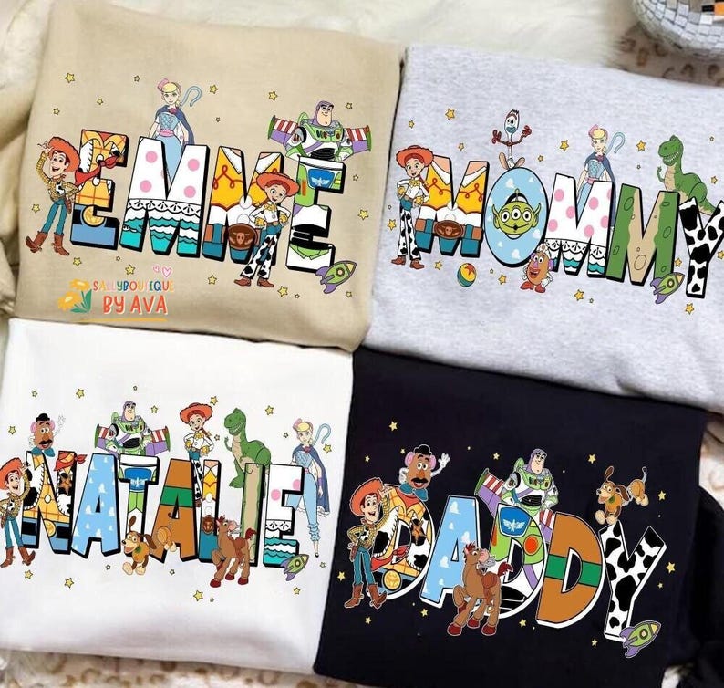 Custom Toy Story Family Matching Comfort Colors Shirt, Disneyland Mom Dad T-shirt, Personalized Gift Disneyland Trip, Disneyland Birthday image 5