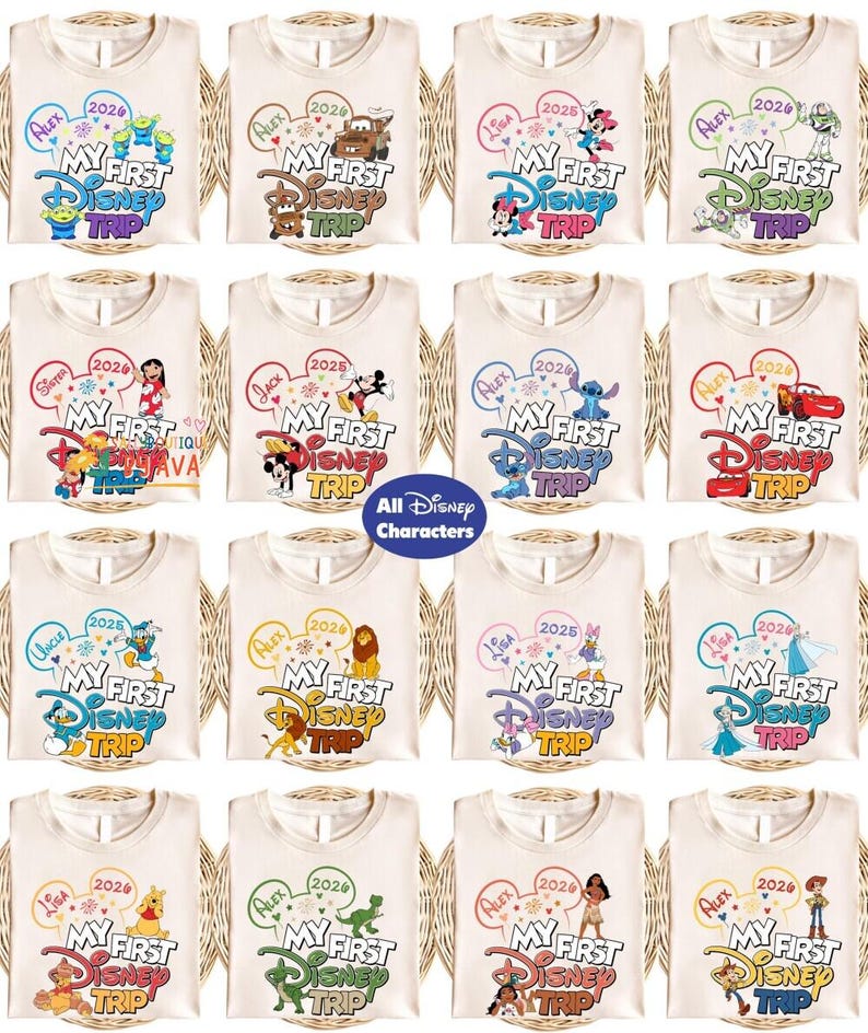 Camiseta de mi primer viaje a Disneyland, camisetas a juego de Toy Story para Disneyland, camisetas familiares para vacaciones en Disneyland, camiseta de Disneyland, primer viaje a Disneyworld imagen 2