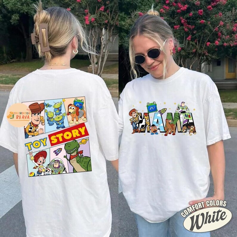 Custom Toy Story 5 Mommy Daddy Shirt, Mom Dad Life Tee, Dad and Mom Shirt, Mother Father Gift, Lilypad Buzz Woody Disneyland Family Trip Bild 2