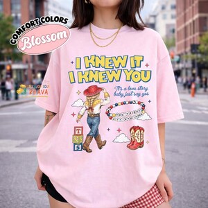 Comfort Colors I Knew It, I Knew You Toy Story 5 T-Shirt, Cowgirl Western Shirt, Disneyland Toy Story Tee, Toy Story 5 Friendship Shirt image 2