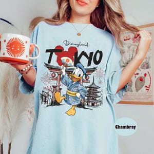 Tokyo Disneyland Mickey and Friends Kimono Shirt, Custom Disneyland Family Matching Tee, Japan Vacation 2026 Girl Trip Shirts, Group Tee image 7
