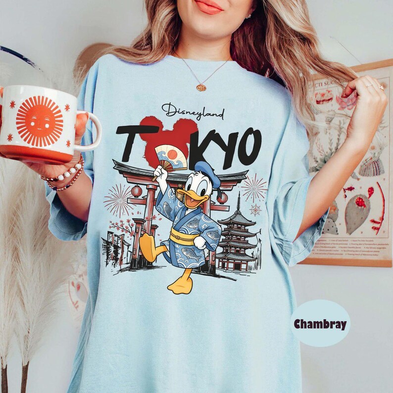 Tokyo Disneyland Mickey and Friends Kimono Shirt, Custom Disneyland Family Matching Tee, Japan Vacation 2026 Girl Trip Shirts, Group Tee image 7
