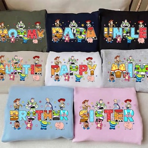 Custom Name Toy Story Birthday Shirt, Disneyland Family Matching Comfort Colors Shirt, Personalized Birthday Gift image 1