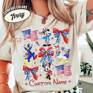 Camiseta de Disneyland Mickey y sus amigos para el 4 de julio, camiseta familiar de Disneyland, camiseta de DisneyTrip, camiseta del 4 de julio, Día de la Independencia, camiseta del 250 aniversario imagen 4