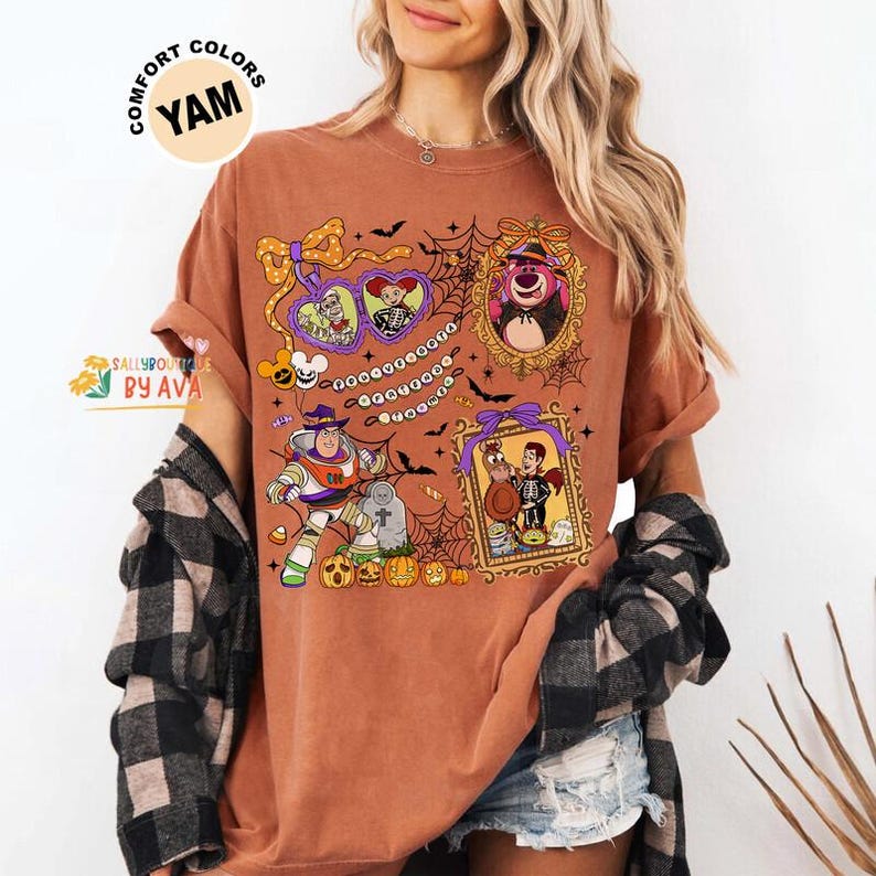 Camiseta Comfort Colors® Coquette de Toy Story para Halloween, Camiseta de Disneyland para Halloween, Camiseta vintage de Toy Story, Fiesta de Mickey No Tan Aterradora 2026 imagen 3
