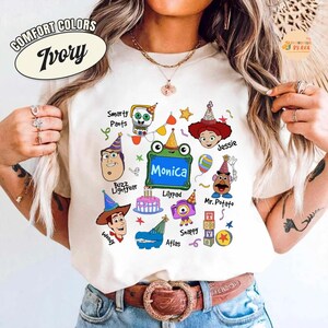 Personalized Toy Story 5 Movie Shirt, Lilypad Buzz Lightyear Woody Jessie Toy Story Land You've Got a Friend In Me Adult & Kids Shirt image 3