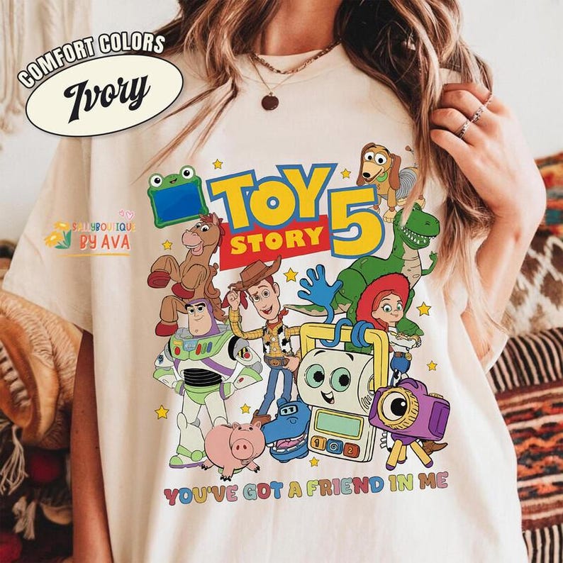 Disneyland Pixar Toy Story 5 You've Got A Friend In Me June 19 Shirt, Woody Buzz Etch Lenny Mr Spell Lilypad, Family Vacation 2026 Trip image 1