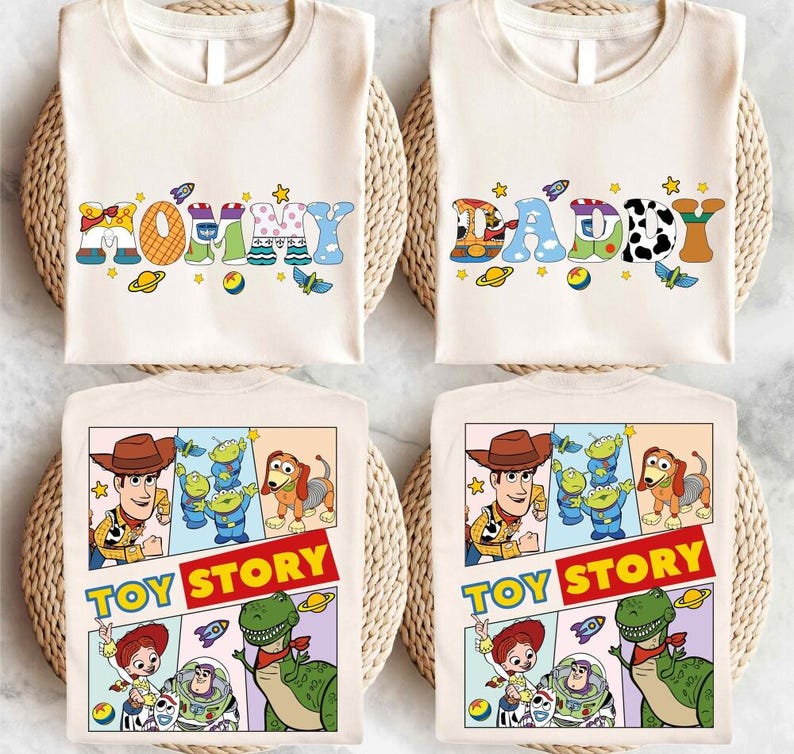 Toy Story Mommy Daddy T-Shirt, Disneyland Mom Dad Life Tee, Dad and Mom Shirt, Mother and Father Gift Shirt, Disneyland Family Trip Shirt image 1