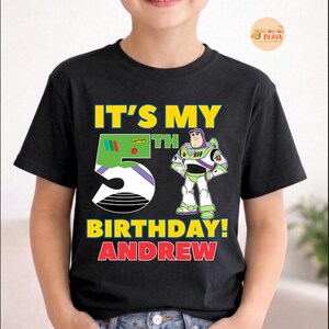 Personalized Toy Story Buzz Lightyear Birthday Shirt, Disneyland It’s My Birthday Shirt, Custom Name Birthday Shirt, Birthday Gifts For Ki zdjęcie 2