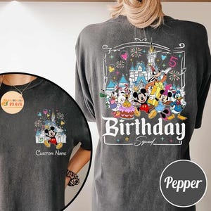 Custom All Disneyland Birthday Shirt, Best Birthday Ever, Disneyland Birthday Boy Girl, Birthday Squad, Mickey and Friends Birthday Trip Tee image 4
