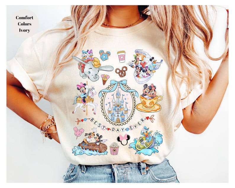 Coquette Bow Disneyland Best Day Ever Shirt, Disneyland Family Vacation Shirt, Disneyworld Mickey and Friends Shirt, Disneyland Trip 2026 image 1