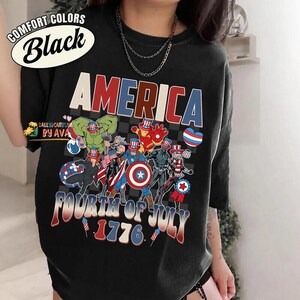 Avengers 4th of July Shirt, Disneyland Happy 4th of July Shirt, Iron Man Spiderman Patriotic Tee, Independence Day Tee, Memorial Day image 1