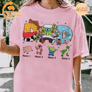 Custom Dineyland Toy Story Dad Mom Shirt, Dad Mom Birthday Tee, Family Toy Story Matching Birthday Shirt, Gift For Mom, Couple Shirt image 6