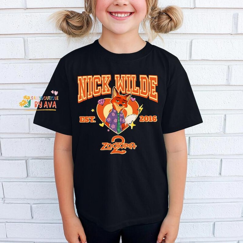 Custom All Zootopia Character Family Shirts, Disneyland Matching Judy Hopps Nick Wilde, Custom Birthday Mom Dad Kids Gift Shirt image 3