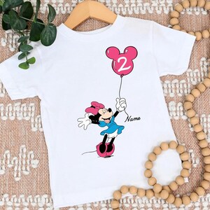 Custom Disneyland Birthday Ballon Shirt, Best Birthday Ever, Disneyland Birthday Boy Girl,Birthday Squad, Mickey & Friends Birthday Trip Tee image 2