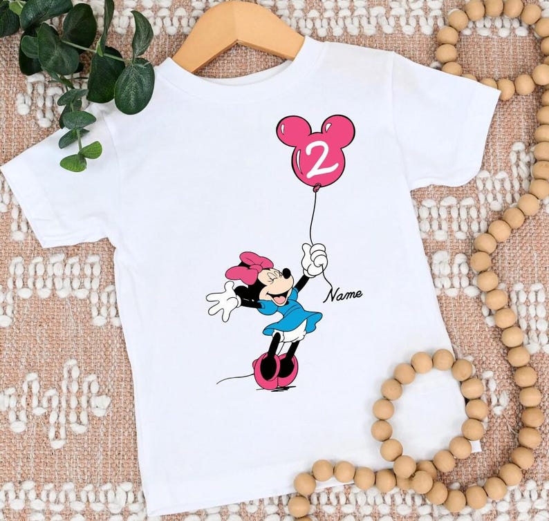 Custom Disneyland Birthday Ballon Shirt, Best Birthday Ever, Disneyland Birthday Boy Girl,Birthday Squad, Mickey & Friends Birthday Trip Tee image 2