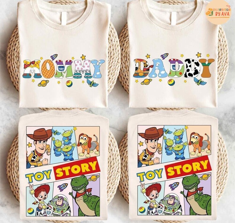 Toy Story Mommy Daddy T-Shirt, Disneyland Mom Dad Life Tee, Dad and Mom Shirt, Mother and Father Gift Shirt, Disneyland Family Trip Shirt image 3