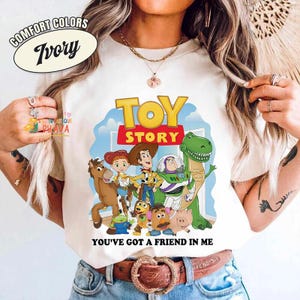 Retro Toy Story You've Got a Friend in Me Shirt, Disneyland Toy Story Characters Tee, Woody Buzz Jessie, Disneyland Family Matching Shirt Bild 7