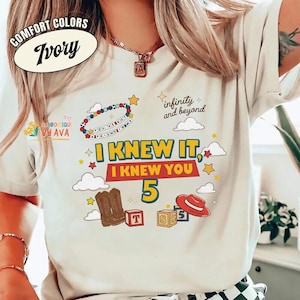 Toy Story 5 Friendship I Knew It I Knew You,Toy Story 5 Movie Tee, To Infinity And Beyond, You've Got A Friend In Me, Toy Story Land image 1