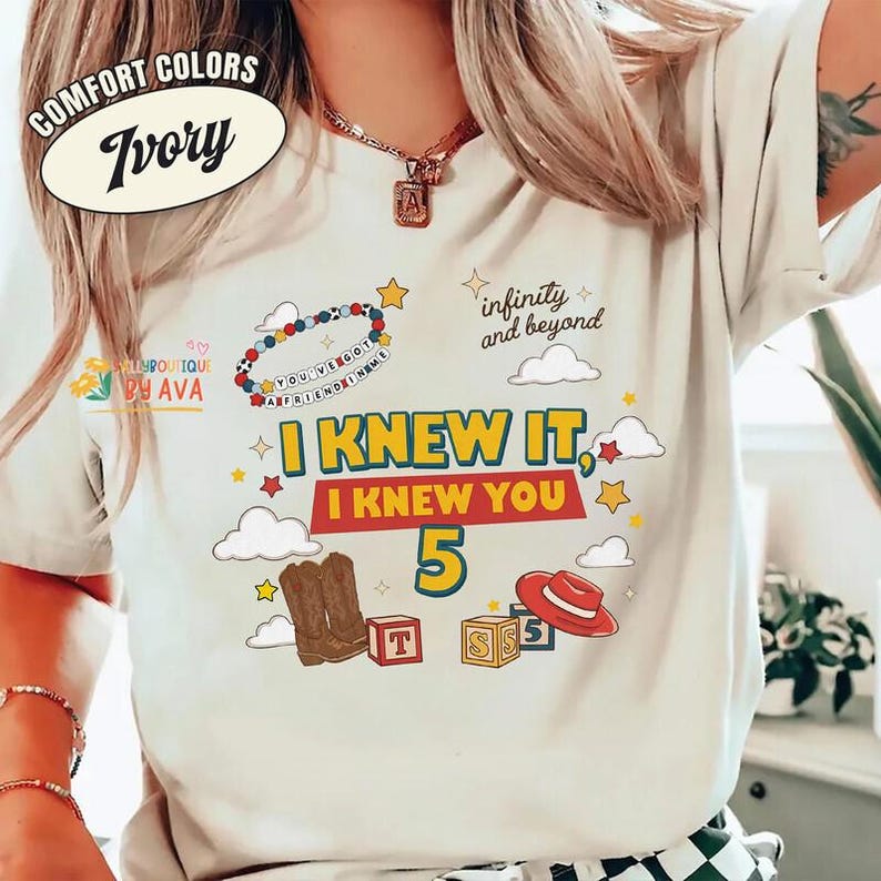 Toy Story 5 Friendship I Knew It I Knew You,Toy Story 5 Movie Tee, To Infinity And Beyond, You've Got A Friend In Me, Toy Story Land image 1