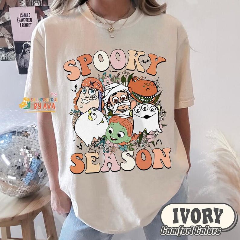 Mickey and Friends Halloween Shirt, Disneyland Spooky Season Shirt, Disneyland Spooky Tee, Cars Halloween Shirt, Toy Story Halloween Tee image 2