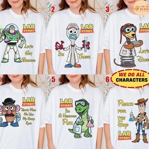 Personalized Disneyland Toy Story Lab Week 2026 Shirt, Buzz Lightyear Woody Jessie Bo Peep Lab Story 2026, Med Lab Clinical Laboratory image 1