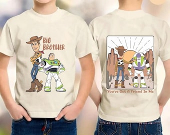 Toy Story Brothers Shirt, Disneyland Big and Little Bro Matching Tee, Woody Buzz Lightyear Family Sweatshirt, Toy Story Siblings Gift