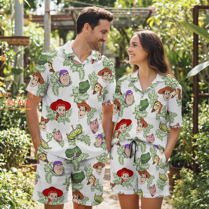 Toy Story Hawaiian Shirt, Disneyland Toy Story Friends Summer Shirt, Woody Buzz Lightyear Button Up Shirt, Hawaii Shirt For Toy Story Lover bild 2