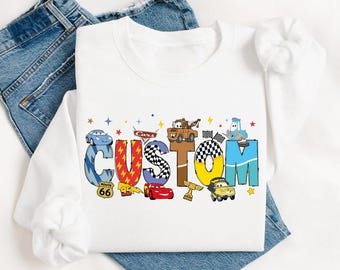 Disneyland Cars Personalized Name Shirt, Cars Matching Shirt, Group Disneyland Cars Birthday Shirt, McQueen Custom Shirt, Disneyland Cars