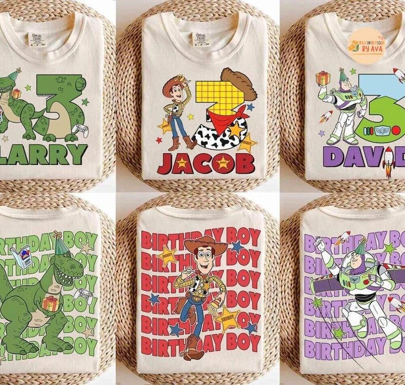 Disneyland Toy Story Birthday shirts, Disneyland Birthday Squad Crew Boy Girl shirts, Toy Story Birthday Family Shirt, Birthday Party afbeelding 2