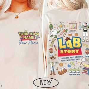 Disneyland Toy Story Lab Week Shirt, Buzz Lightyear Woody Jessie Bo Peep Lab Story 2026, Lab Team,Med Lab Clinical Laboratory Bild 1
