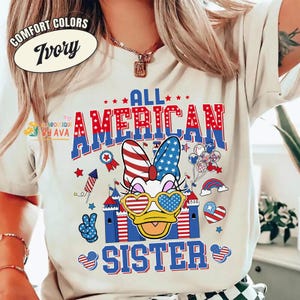 Personalized Mickey and Friends Dad Mom Happy 4th of July Shirt, Disneyland Patriotic 4th Of July Family Matching Tee, 250th Shirt image 2
