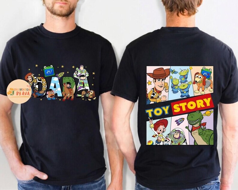 Custom Toy Story 5 Mommy Daddy Shirt, Mom Dad Life Tee, Dad and Mom Shirt, Mother Father Gift, Lilypad Buzz Woody Disneyland Family Trip Bild 3