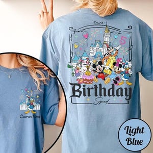 Custom All Disneyland Birthday Shirt, Best Birthday Ever, Disneyland Birthday Boy Girl, Birthday Squad, Mickey and Friends Birthday Trip Tee image 5