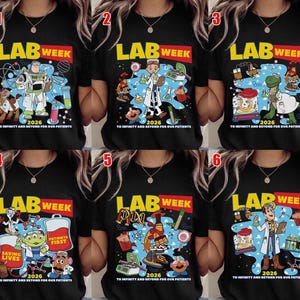 Toy Story Lab Week 2026 Matching Shirt, Lab Story Med School Trip, Disney Buzz Woody Laboratory Party, Lab Team, Med Lab Clinical Laboratory afbeelding 3
