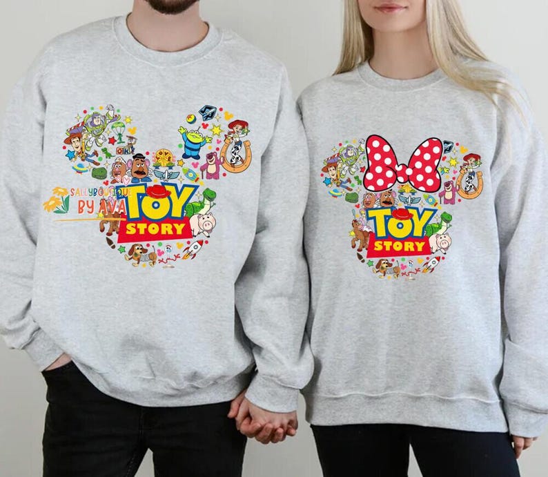 Personalized Toy Story Matching Shirt, Disneyland Mickey Minnie Ears Shirt, Toy Story Couple Shirt, Disneyland Couple Shirt, Birthday Shirt 画像 3